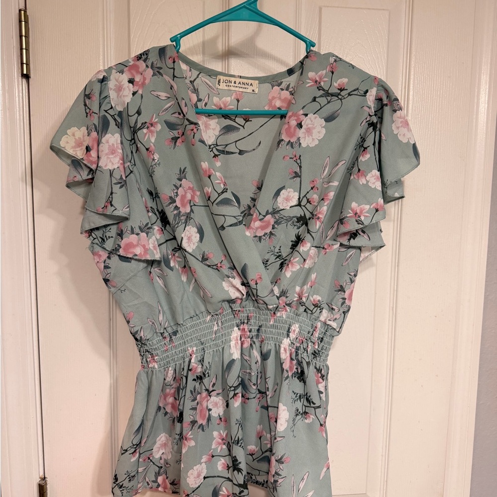 Jon & Anna Pastel Floral Blouse